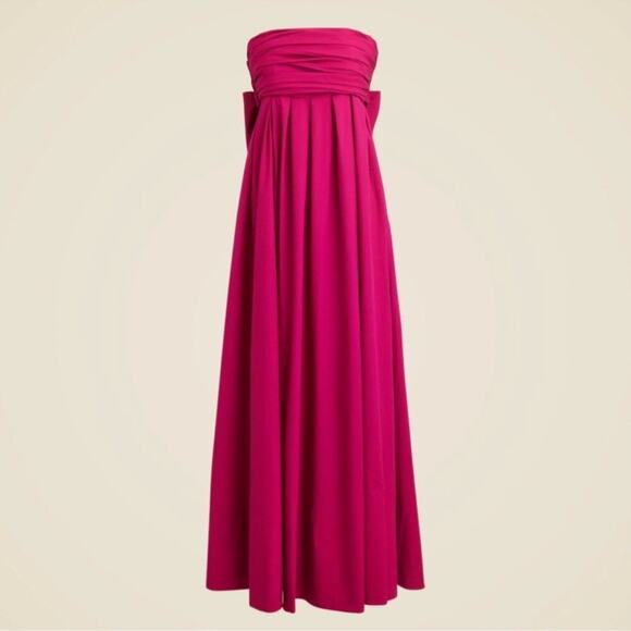 J.Crew Strapless bow-back maxi dress